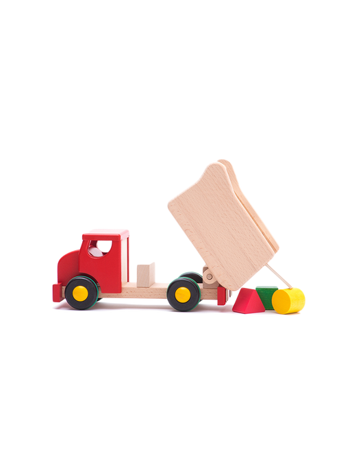 wooden tipper with sorter red