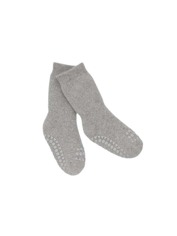 warm, cotton, non-slip socks grey