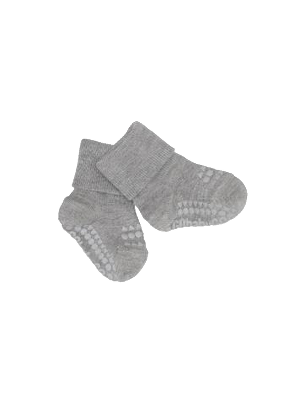 bamboo non-slip socks grey