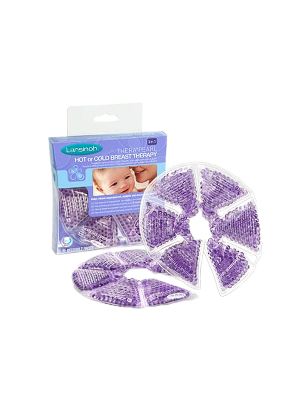 Gel compresses on the Therapearl® 3-in-1 breasts