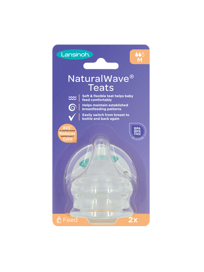 teats for the Lansinoh Natural Wave® glass bottle 2 pcs