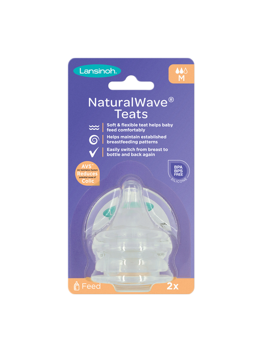 teats for the Lansinoh Natural Wave® glass bottle 2 pcs