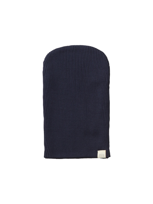 comfortable beanie made of cotton and silk Bambi dark blue