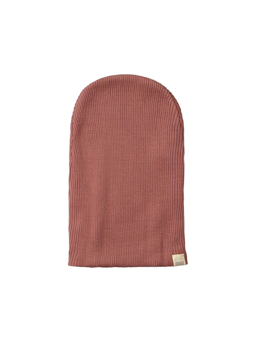 comfortable beanie made of cotton and silk Bambi antique red