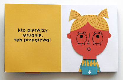 What's that sad face? a book with moving pages