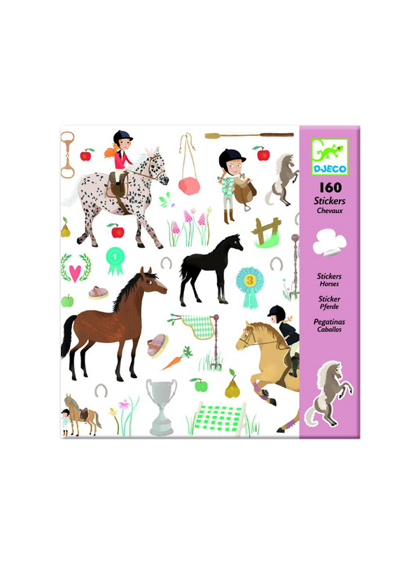 set of 160 stickers Horses konie