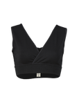 comfortable nursing bra made of certified cotton black