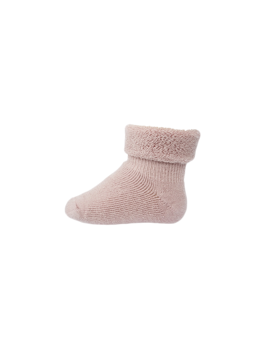 Merino wool terry socks rose