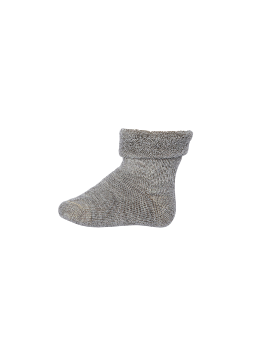 Merino wool terry socks stone