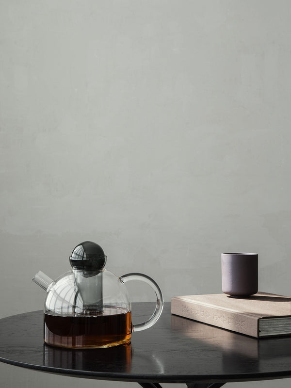 Hervidor de vidrio con colador para té suelto Still Teapot