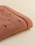 Coperta Bonnie in lana merino brick