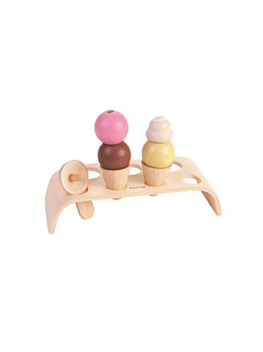 wooden Ice Cream set