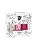 set de 3 esmaltes de uñas naturales para niños