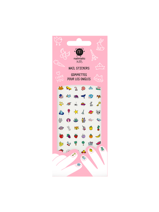 set of nail stickers for kids happy