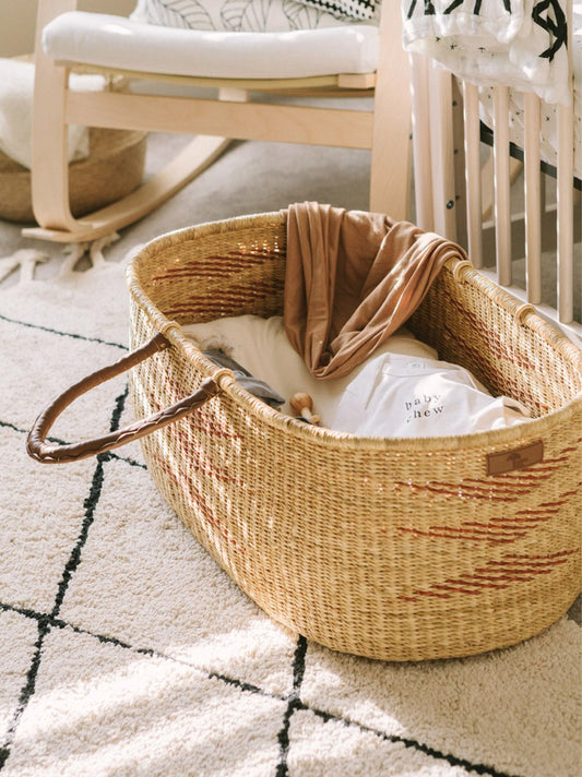 hand-woven Nap & Pack Basket