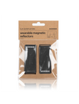 Magnetic Reflective Clips Clip-on Reflectors black