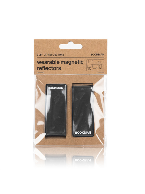 Magnetic Reflective Clips Clip-on Reflectors black