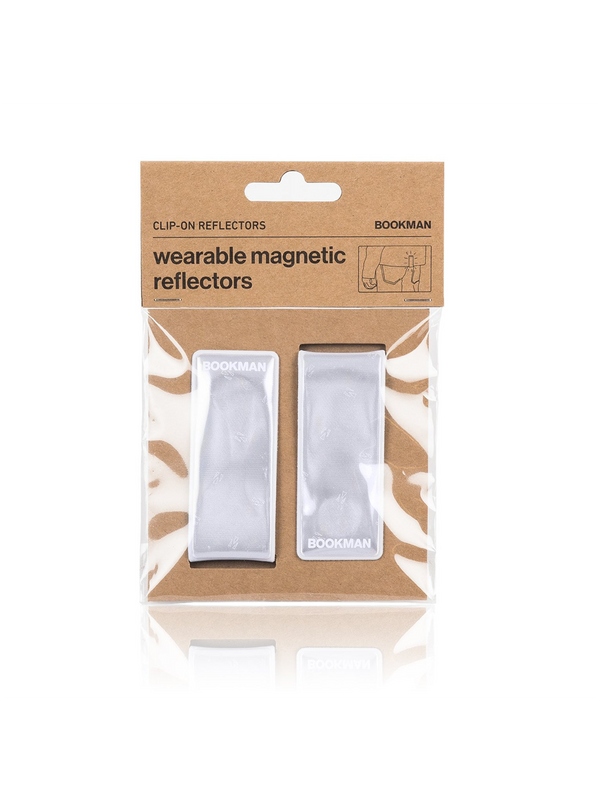 Magnetic Reflective Clips Clip-on Reflectors white