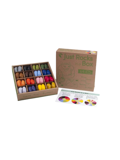 crayones naturales en caja de 64 piezas - 16 colores