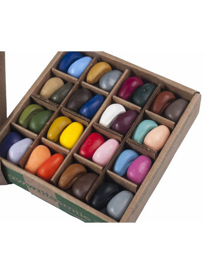 crayones naturales en caja de 64 piezas - 32 colores