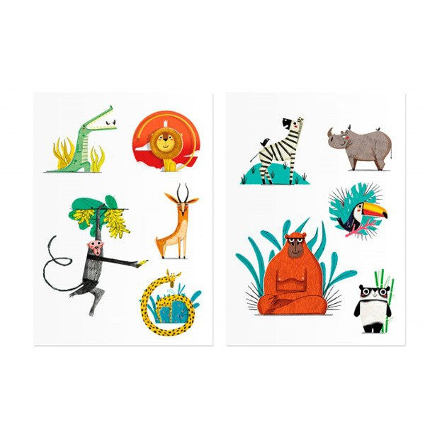 removable tattoos for kids jungle
