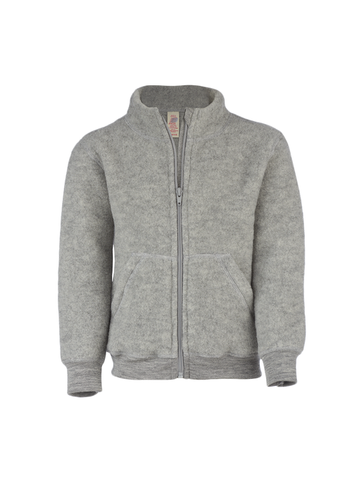 woolen sweatshirt with a zipper grey