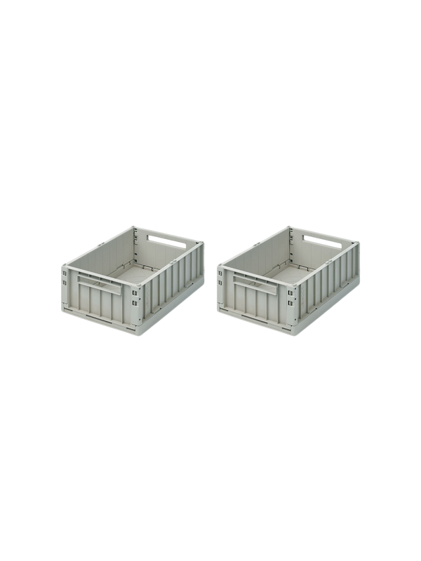 Paquete de 2 cajas modulares. dove blue