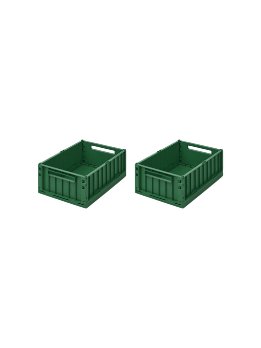 2-pack of modular boxes garden green