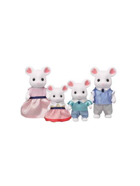Una famiglia di topi bianchi 