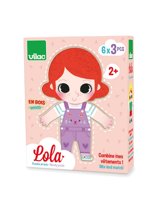 Magnetic wooden puzzle Emotions and Clothes lola