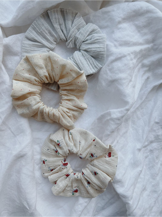 Cotton scrunchies 3 pack
