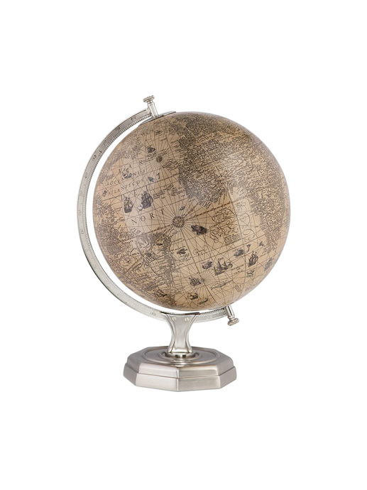 vintage globe hondius 1600s