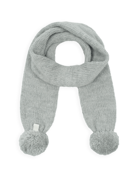 scarf with pompoms Cosy Merino