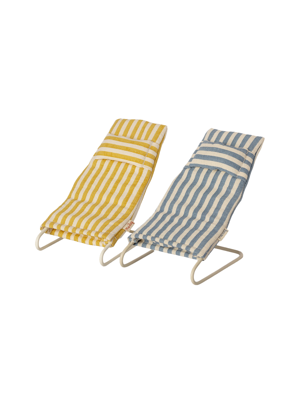set of two miniature beach chairs