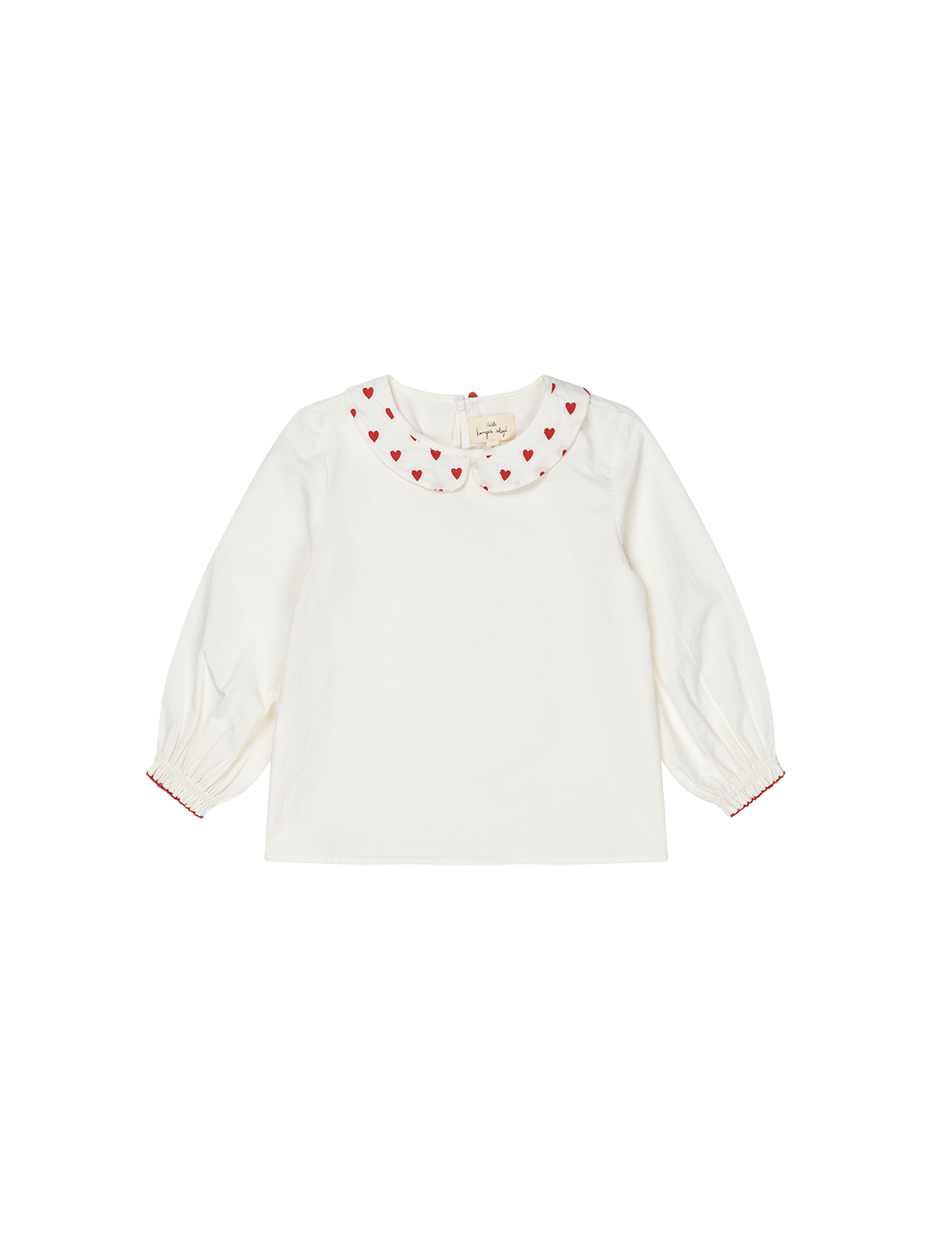Coeur Blouse embroidered collar blouse