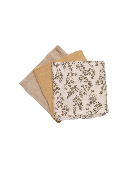 3-pack of muslin cloths