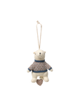 A soft pendant with a music box polar bear