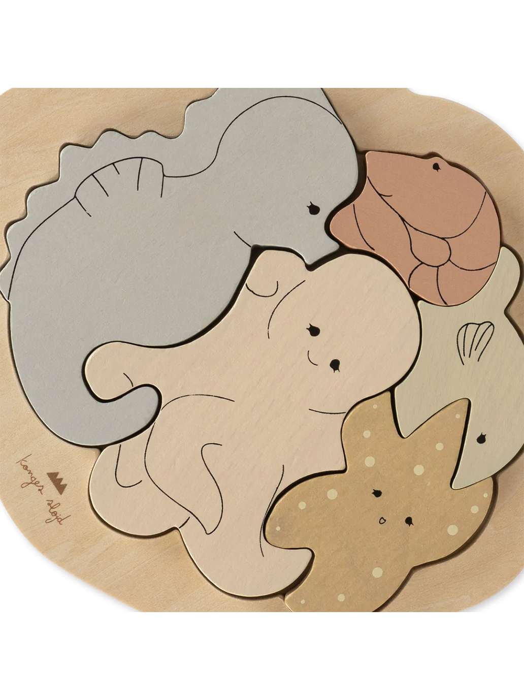 Wooden Clam Puzzle