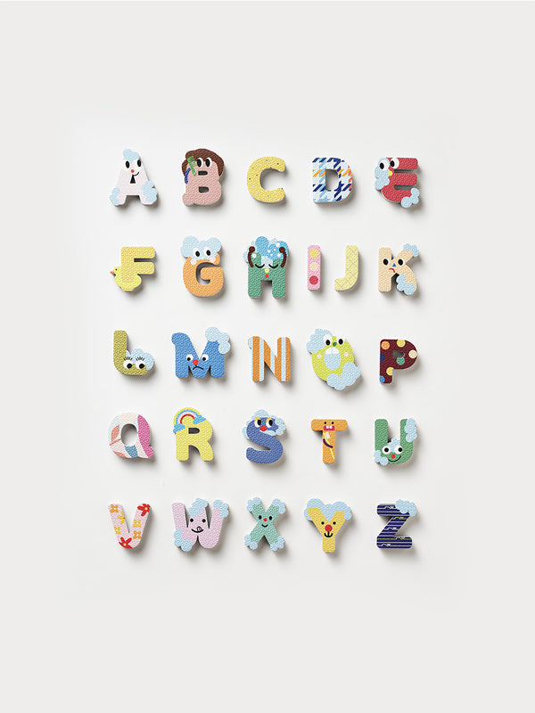 Play set foam shapes + poster alphabet
