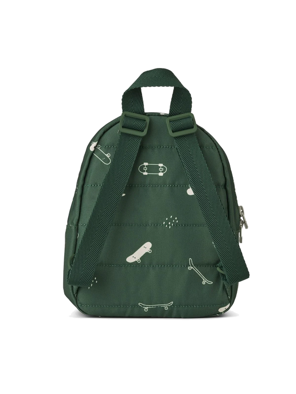 Small backpack for kids skate garden green