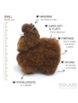 Stress relief natural alpaca toy moccachino