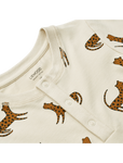 Wilhelm cotton pyjamas set leopard sandy