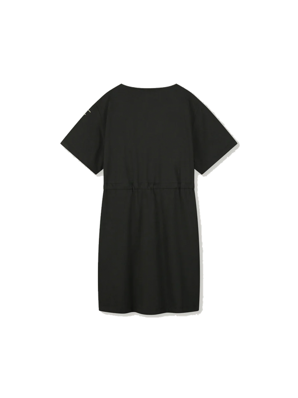 Cotton midi dress nearly black