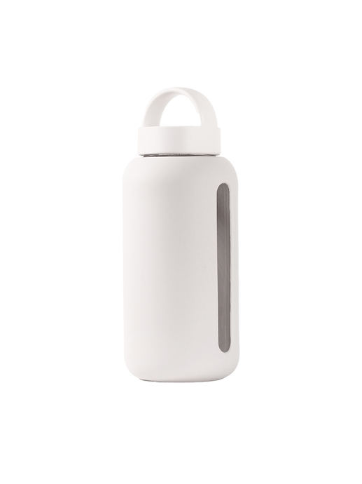 Day Bottle the hydration tracking glass water bottle white
