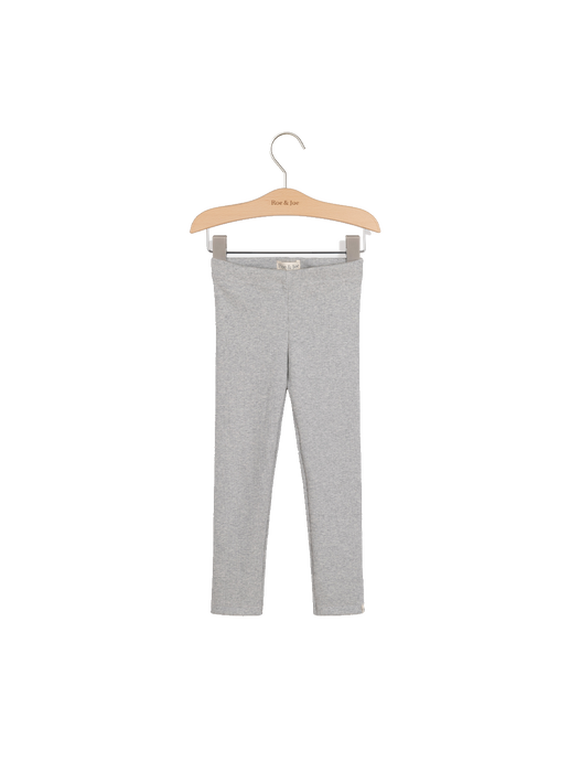Ribbed cotton leggings grey