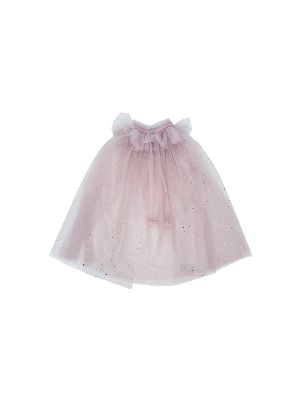 Tulle cape dusty violet