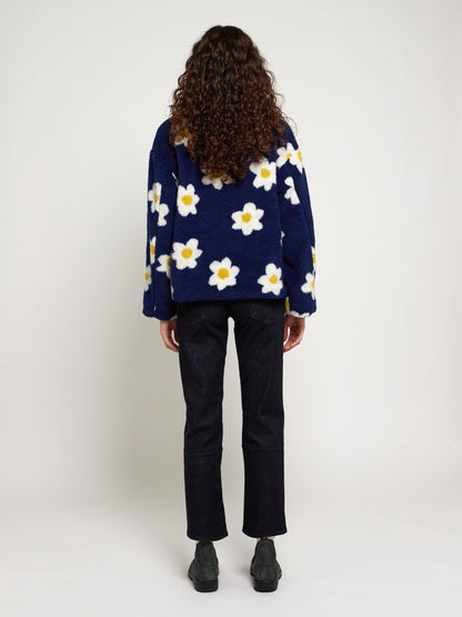 Flower jacquard jacket