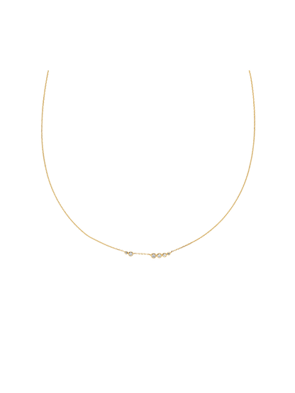 Mae Necklace with diamonds