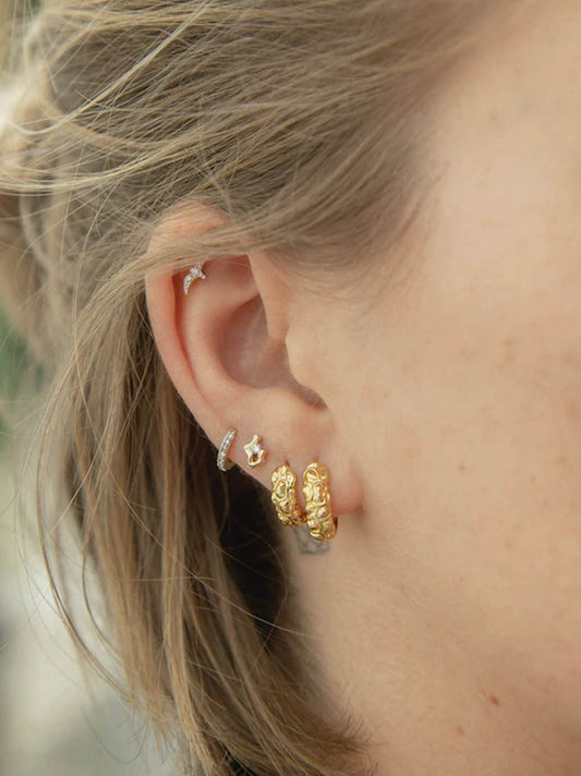 Dripple Stud diamond earring