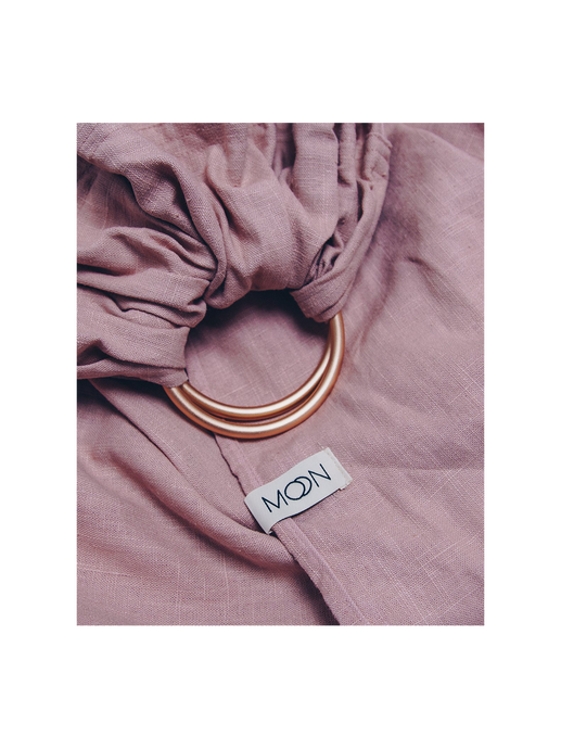 linen ring sling pink